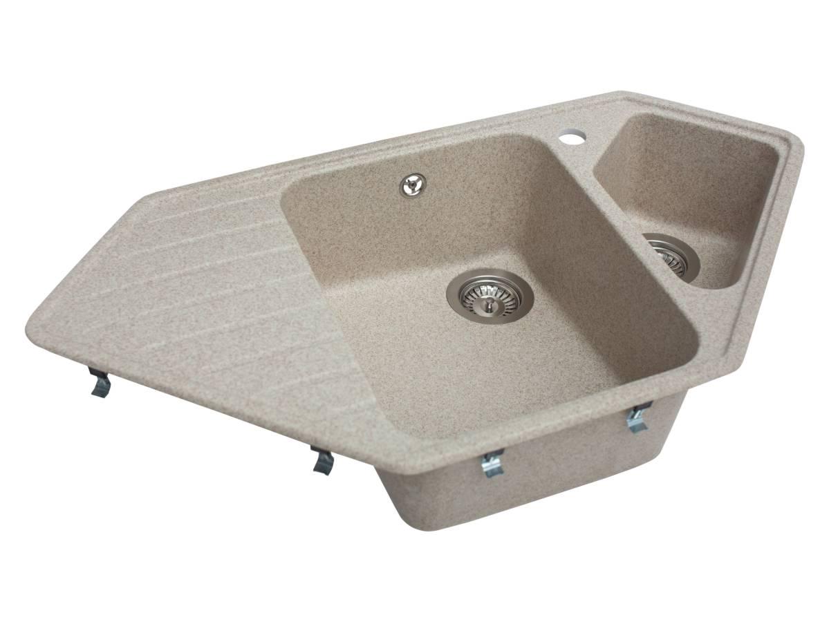 Кухонна мийка Miraggio TIRION асиметрична Пісочний (83944) Кухонна мийка Miraggio TIRION асиметрична Пісочний (83944)