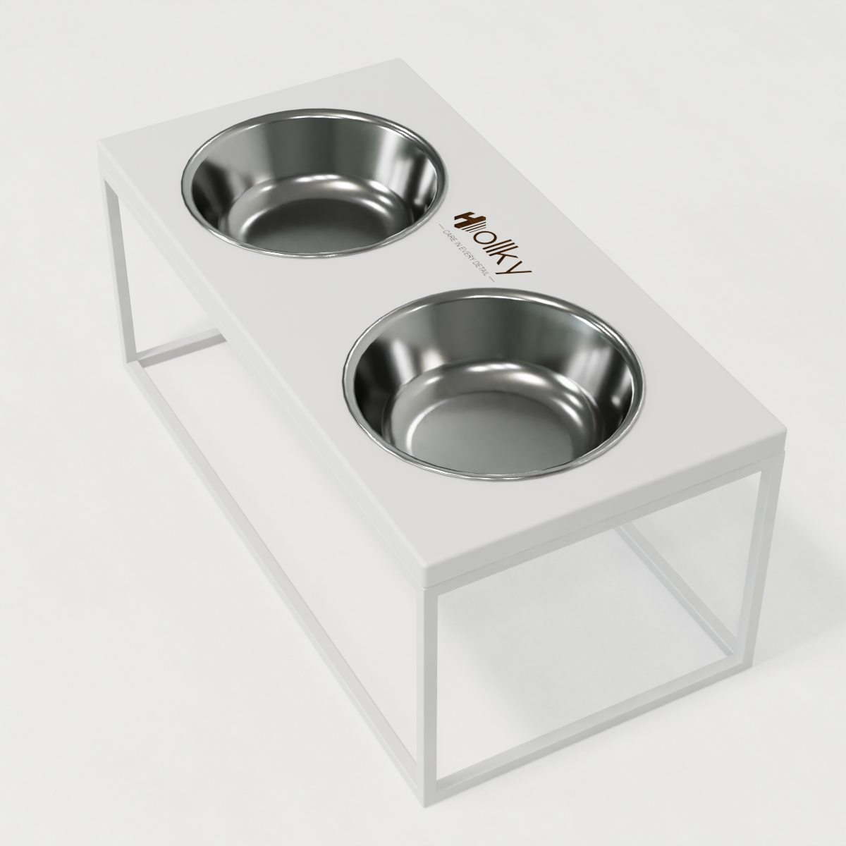 Миски на подставке для больших собак Hollky Base XL20 2х1,8 л (BXL20-522620-WHWH) - фото 7 Миски на подставке для больших собак Hollky Base XL20 2х1,8 л (BXL20-522620-WHWH) - фото 7