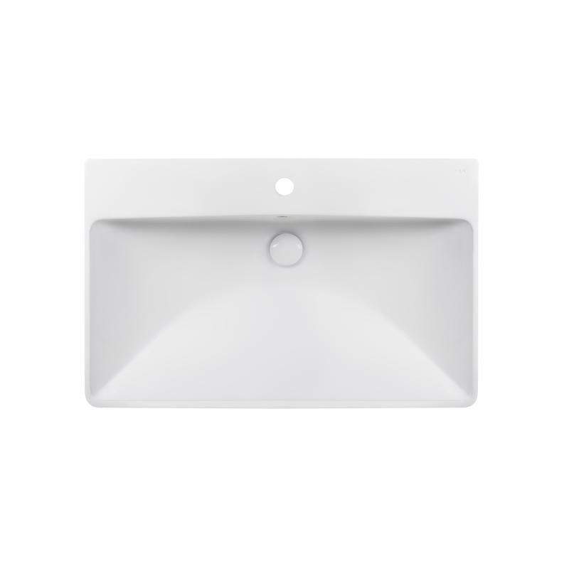 Раковина Q-tap Albatross D с донным клапаном White (QT01115080DW)