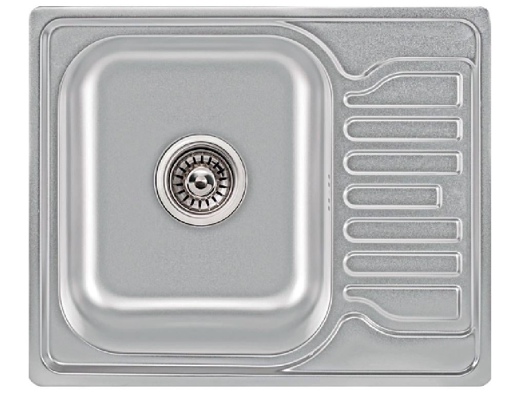 Мийка кухонна Lidz 5848 врізна прямокутна нержавіюча сталь 0,8 мм Satin