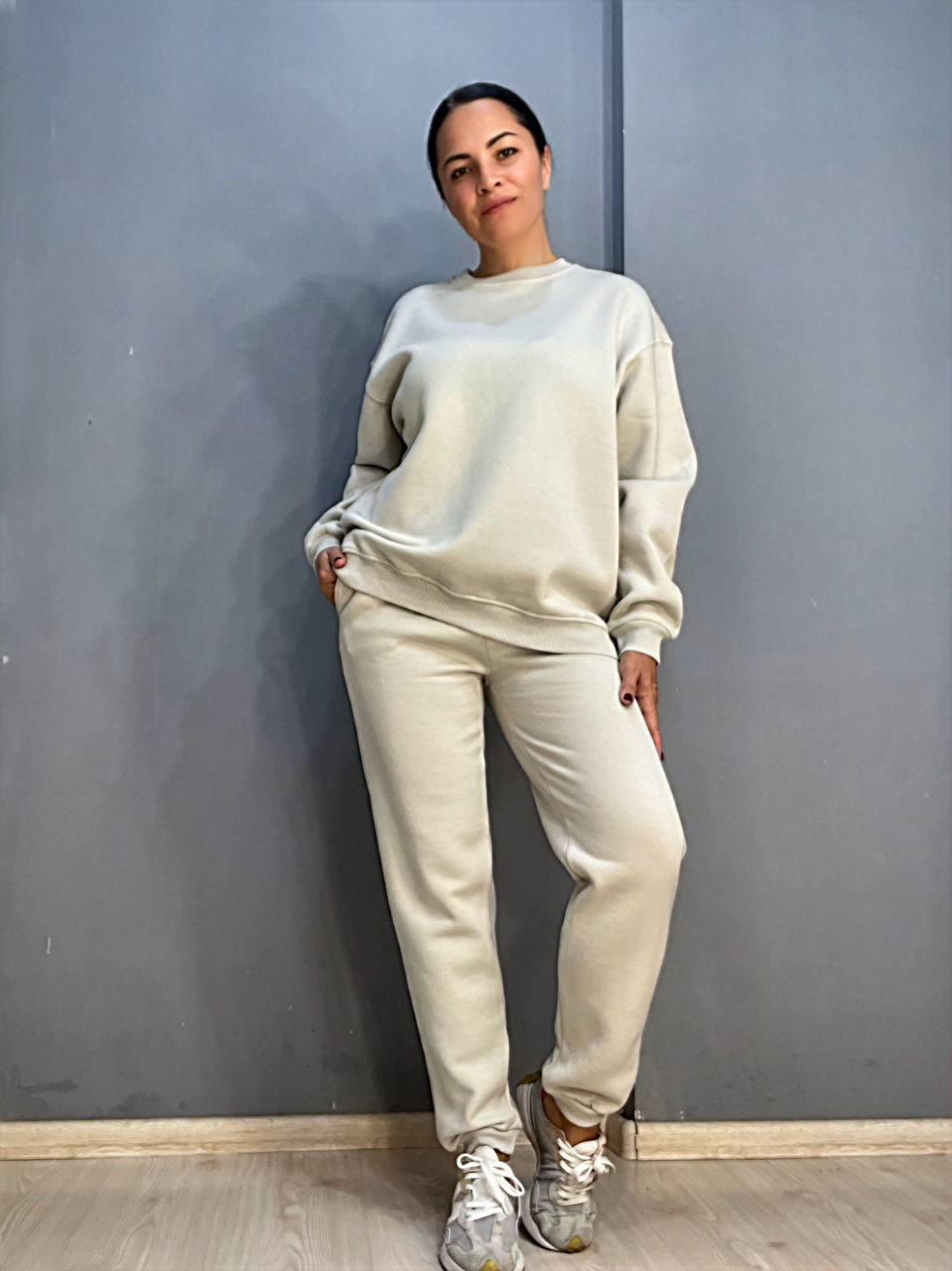 Брюки женские PEPPER MINT 24-13 спортивные джоггеры резинка на талии утепленные S Светло-серый (905) - фото 2 Брюки женские PEPPER MINT 24-13 спортивные джоггеры резинка на талии утепленные S Светло-серый (905) - фото 2