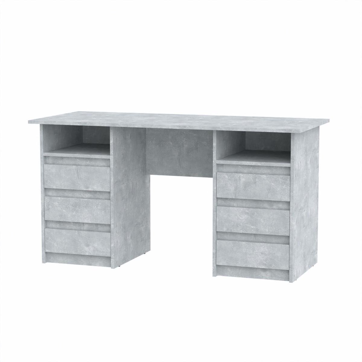 Стіл письмовий Компаніт Декан 3 140х60х73,6 см Бетон (66f00be1e46f9163b5262a15)