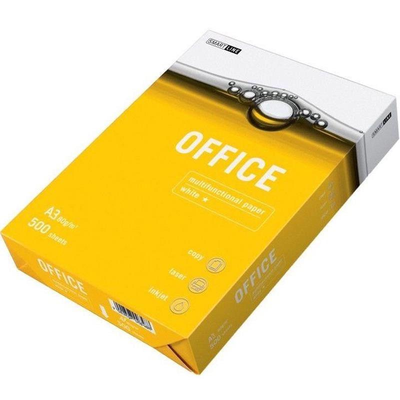 Офисная бумага Smart Line OFFICE А3 С+ 80 г/м2 5 шт. х 500 листов Белый (18037)