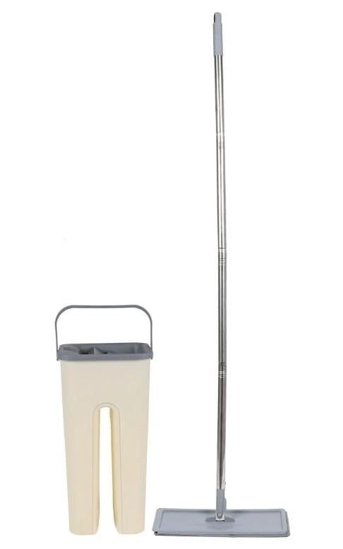 Швабра з відром 16х18х36 см з автоматичним віджимом 1,2 м/32х12 см 2 змінны насадки (WW02879)