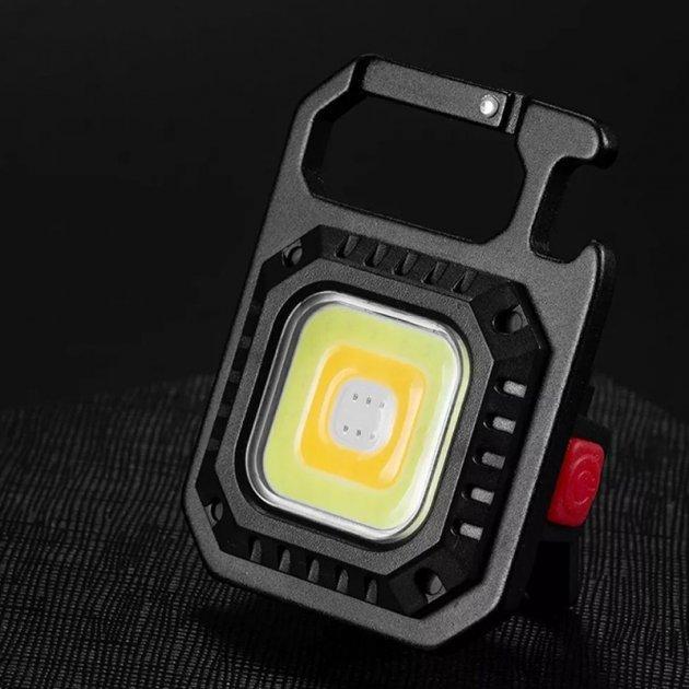 Ліхтар акумуляторний 7 режимів LED з Type-C карабін/магніт/брелок - фото 2 Ліхтар акумуляторний 7 режимів LED з Type-C карабін/магніт/брелок - фото 2