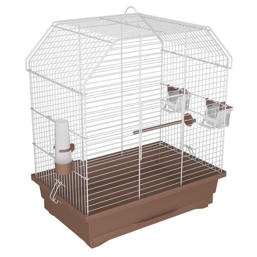 Клітка для птахів Вікторія Лорі покриття фарба 55x48x31 см Коричневий (A-014669) Клітка для птахів Вікторія Лорі покриття фарба 55x48x31 см Коричневий (A-014669)