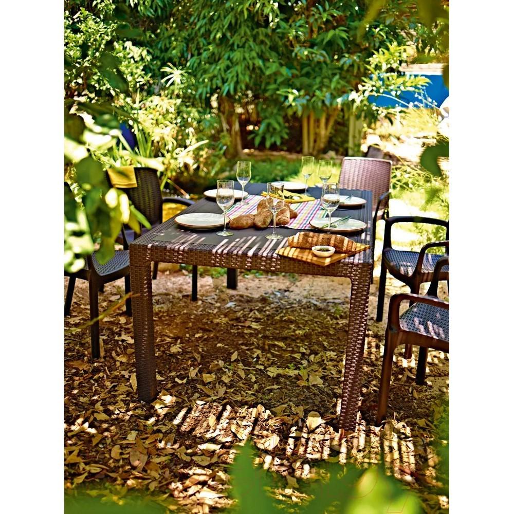 Стіл садовий Keter Melody Коричневий (255812) - фото 5 Стіл садовий Keter Melody Коричневий (255812) - фото 5