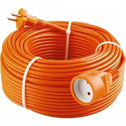 Удлинитель строительный ПВС 2х1 мм 10А 20 м Оранжевый (27890687)
