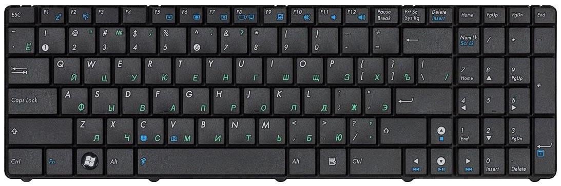 Клавиатура для ноутбука Asus N50/N51 Black