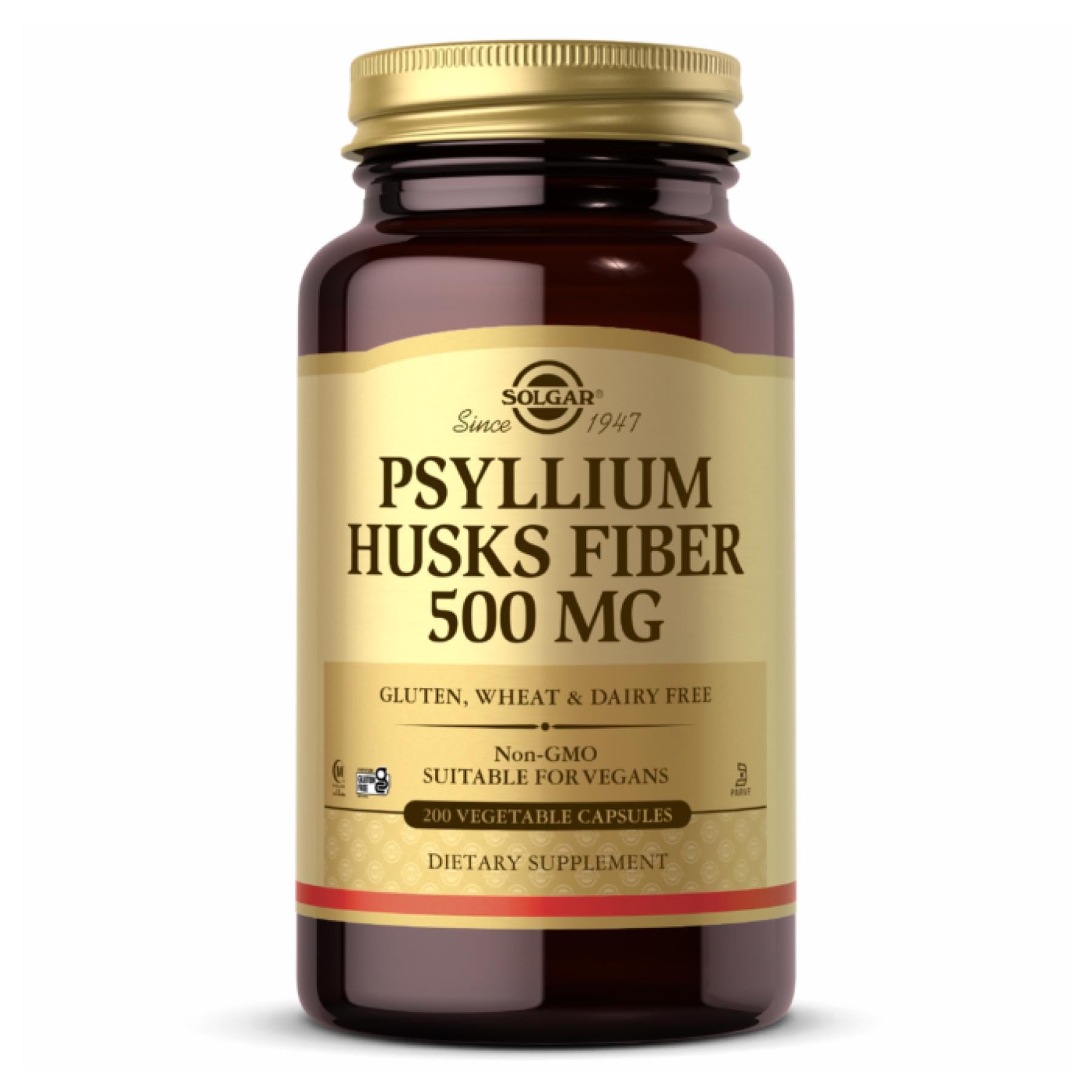 Натуральная добавка Psyllium Husks Fiber 500 mg 200 Vcaps (2022-10-0733)