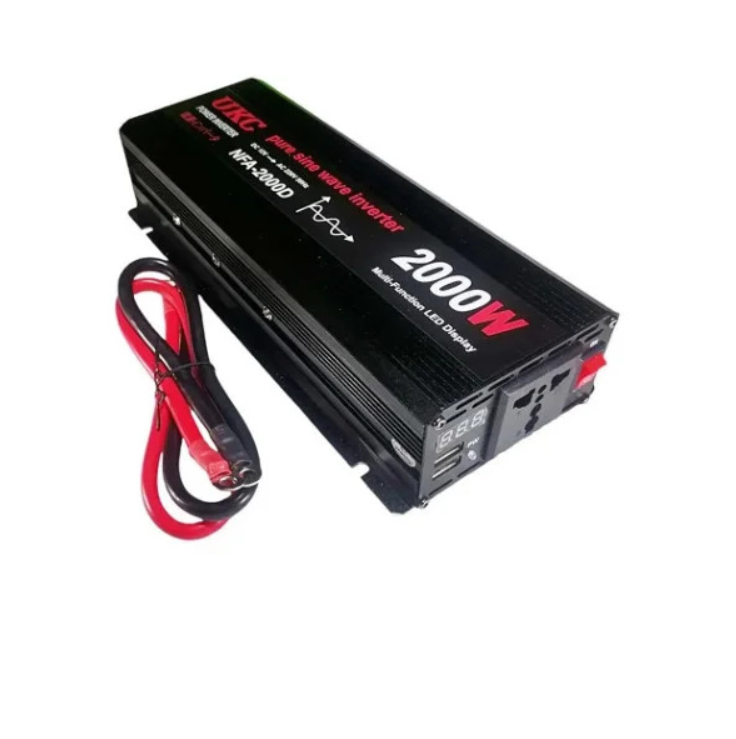 Инвертор автомобильный UKC NFA-2000D 2000 Вт 12 В 220 В чистая синусоида (sp9558)