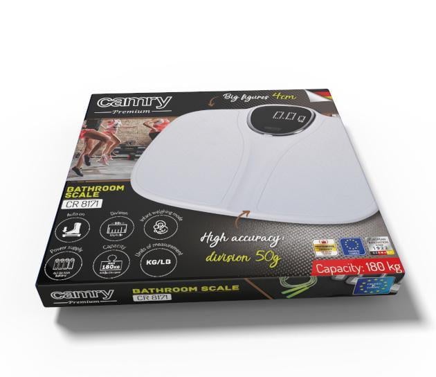 Весы напольные Camry CR 8171w 180 кг с функцией взвешивания младенцев - фото 16 Весы напольные Camry CR 8171w 180 кг с функцией взвешивания младенцев - фото 16