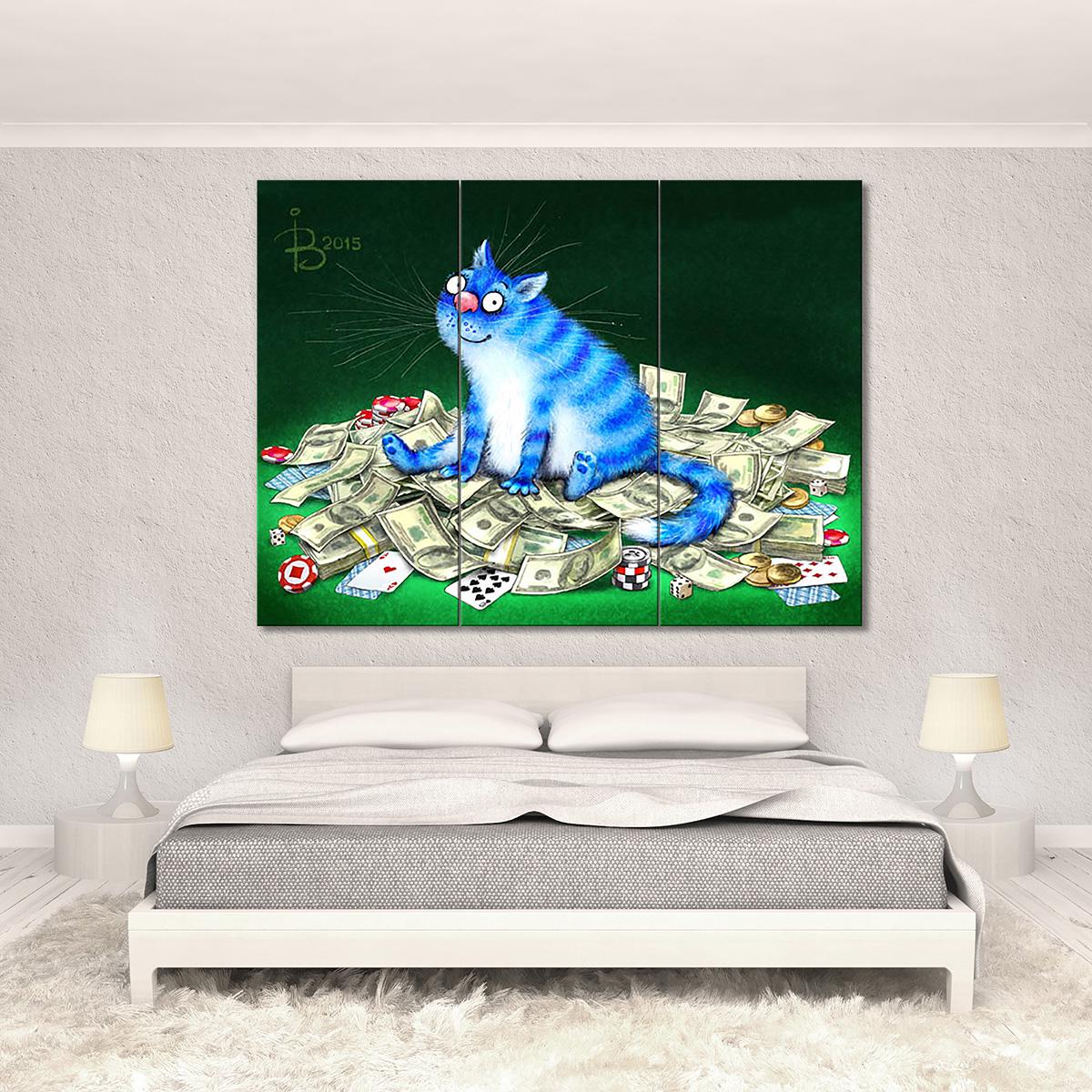 Модульная картина Джеккот 3 модуля общий размер 50x75 см (_rinaz_20152236)