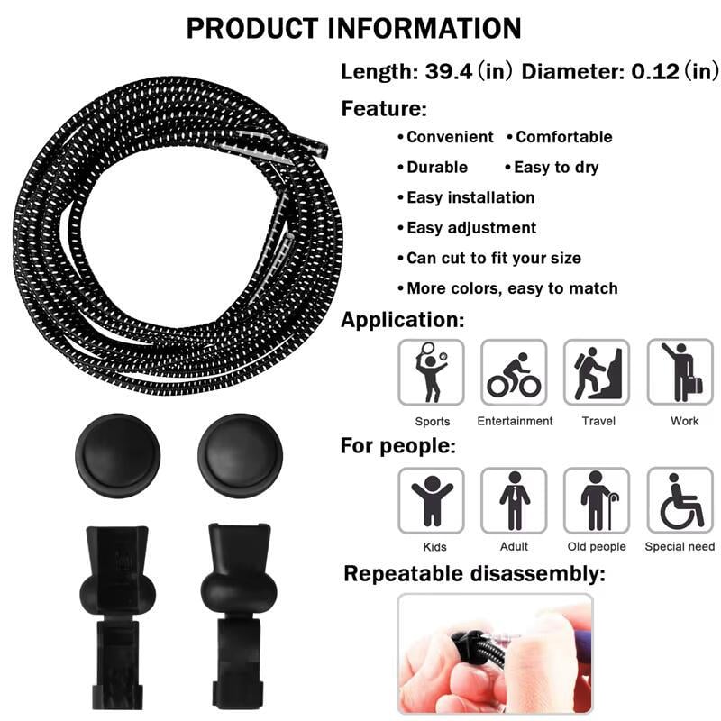 Шнурки для кросівок SMATLELF T1 із затяжкою 1 пара 100 см Navy Blue (69994) - фото 9 Шнурки для кросівок SMATLELF T1 із затяжкою 1 пара 100 см Navy Blue (69994) - фото 9