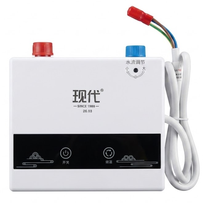 Водонагреватель проточный RIAS HY55B с LCD дисплеем IPX4 5200W 220V White (3_08381) Водонагреватель проточный RIAS HY55B с LCD дисплеем IPX4 5200W 220V White (3_08381)