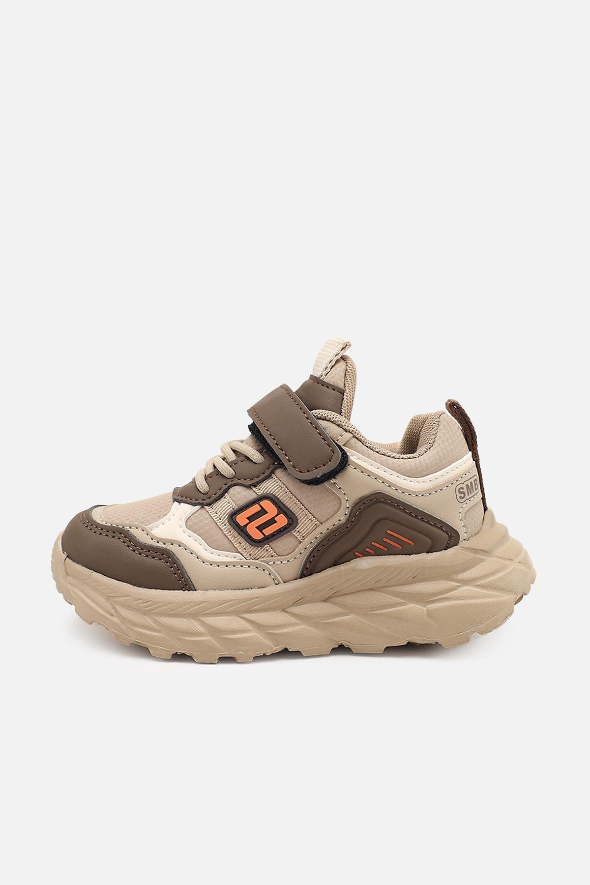 Кроссовки для мальчика ЦБ-00273867 на плоской подошве р. 27 Коричневый (SKT001056565)