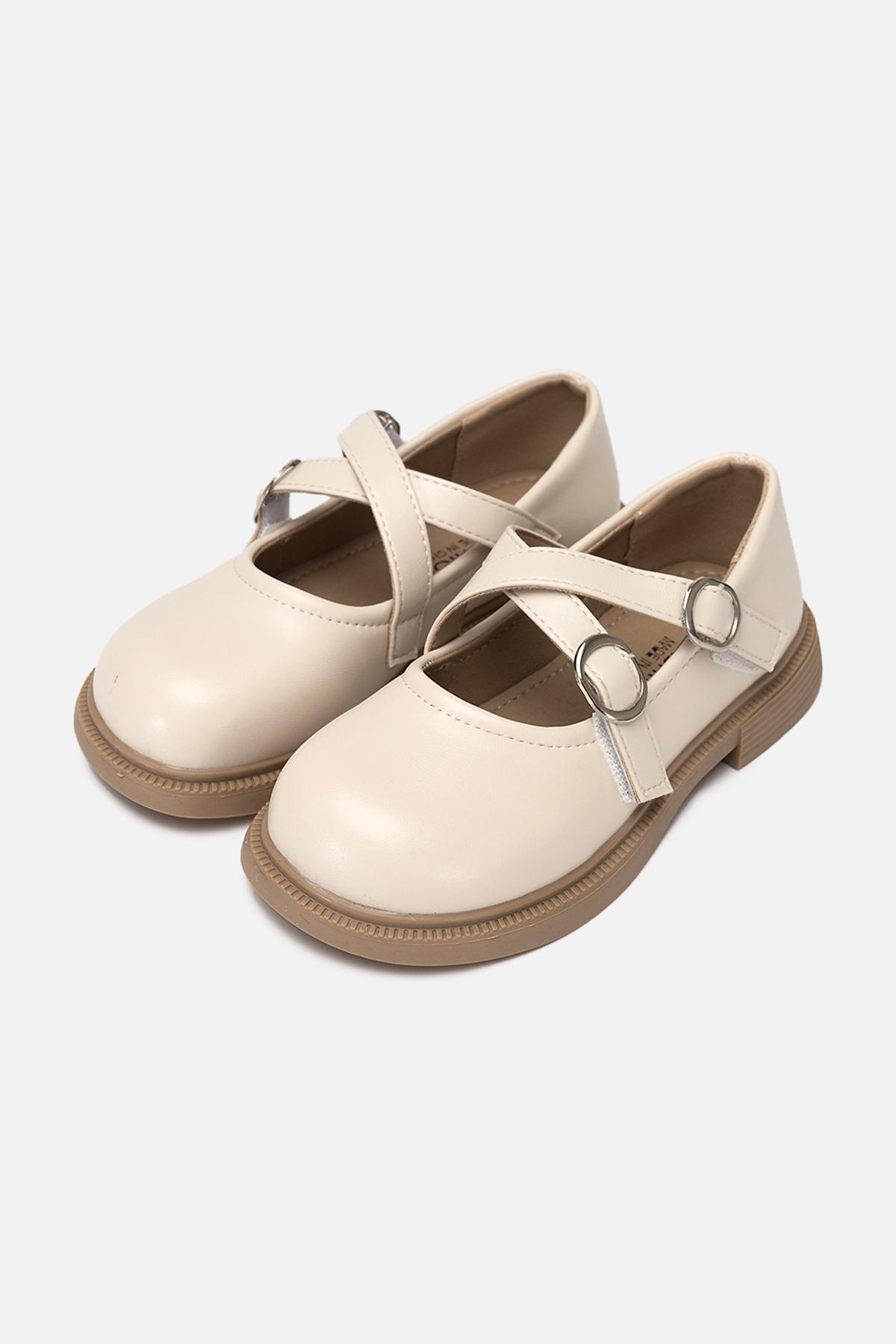 Туфлі на плоскій підошві для дівчинки р. 34 Молочний (SKT000995523) - фото 3 Туфлі на плоскій підошві для дівчинки р. 34 Молочний (SKT000995523) - фото 3