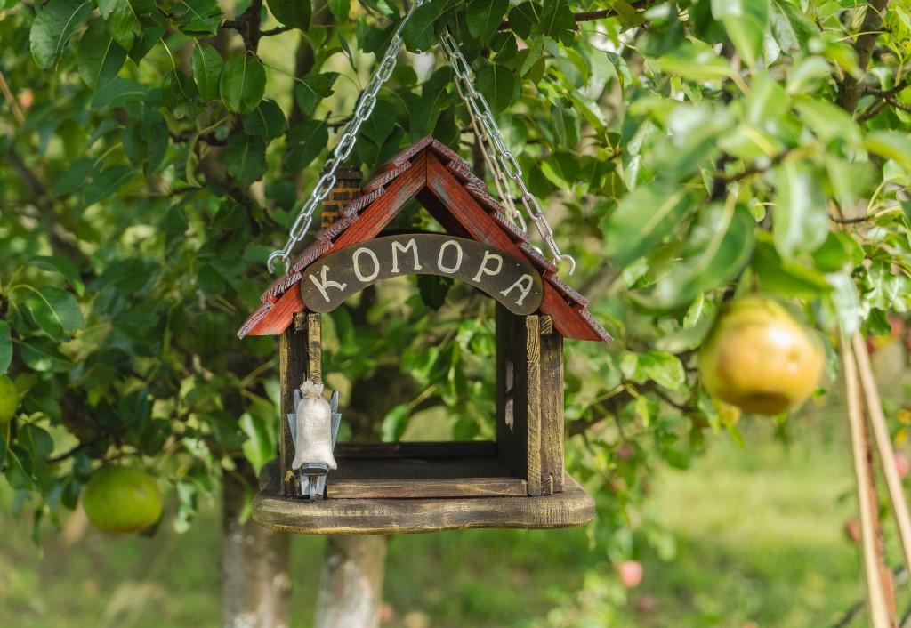 Кормушка для птиц подвесная Комора из древесины 29×27×34 см - фото 6 Кормушка для птиц подвесная Комора из древесины 29×27×34 см - фото 6