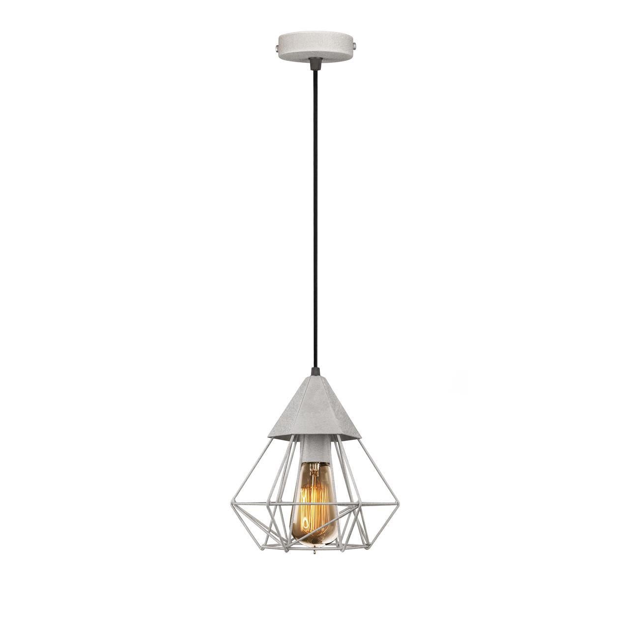 Підвісний світильник MSK ELECTRIC Crystal в стилі лофт під лампу Е27 Сірий (MR 0535 GR)