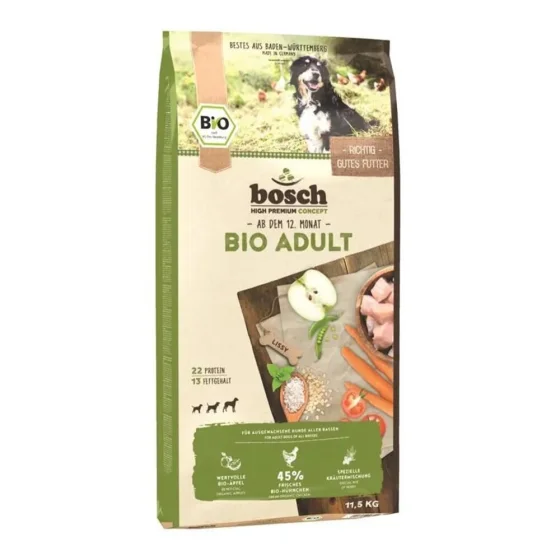 Корм сухий для собак Bosch HPC BIO Adult Курка/Яблуко 11,5 кг (5755115) Корм сухий для собак Bosch HPC BIO Adult Курка/Яблуко 11,5 кг (5755115)