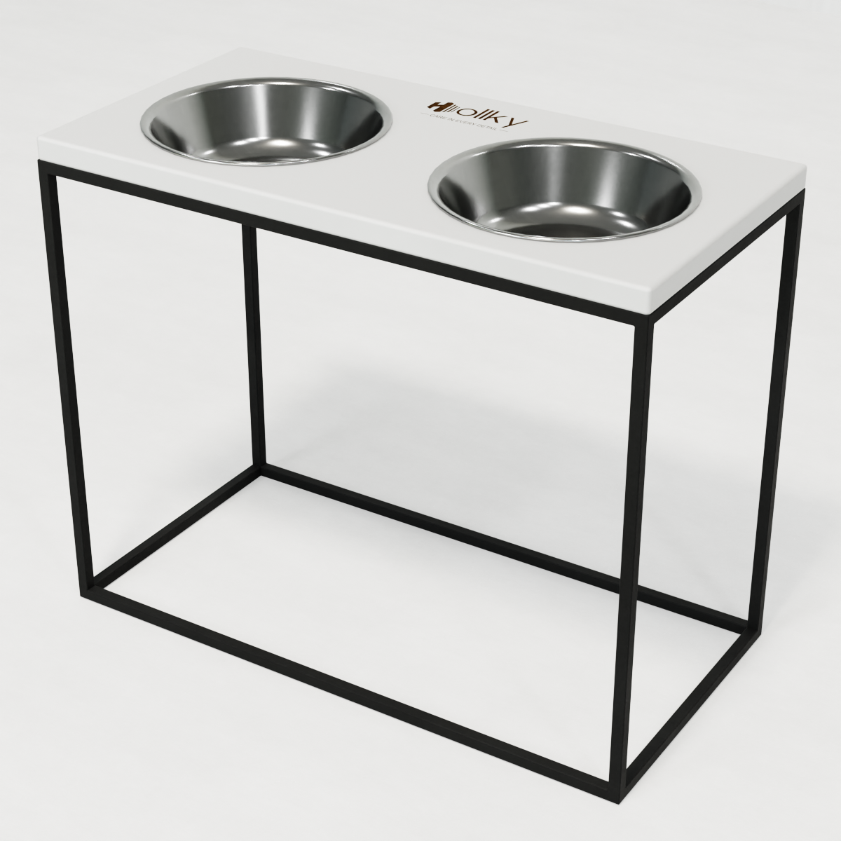 Миски на підставці для великих собак Hollky Base XL20 2х1,8 л (BXL40-522640-BLWH) - фото 9 Миски на підставці для великих собак Hollky Base XL20 2х1,8 л (BXL40-522640-BLWH) - фото 9