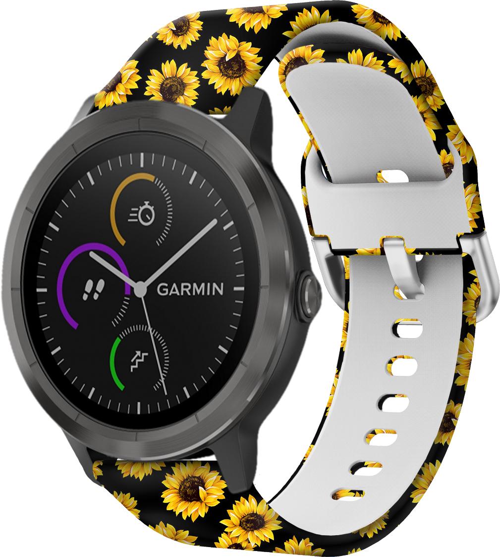 Ремешок Colorful для Garmin Vivoactive 3 Sunflowers (28310)