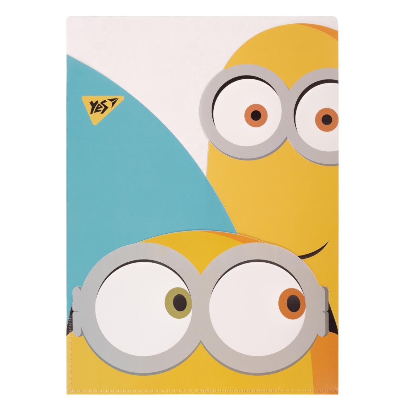 Папка - уголок YES Minions A4 3 фигурные отделения (491942)