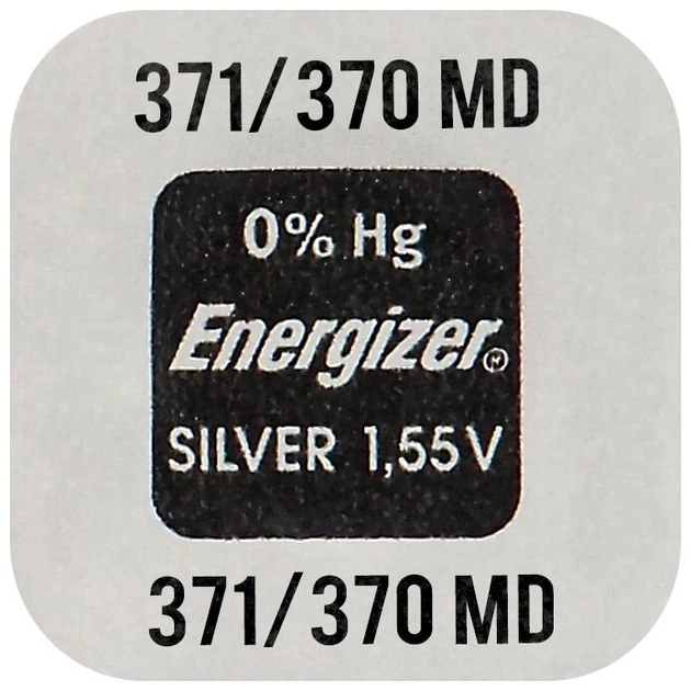 Батарейка Energizer Silver Oxide 371/920 1 шт. (1510) Батарейка Energizer Silver Oxide 371/920 1 шт. (1510)