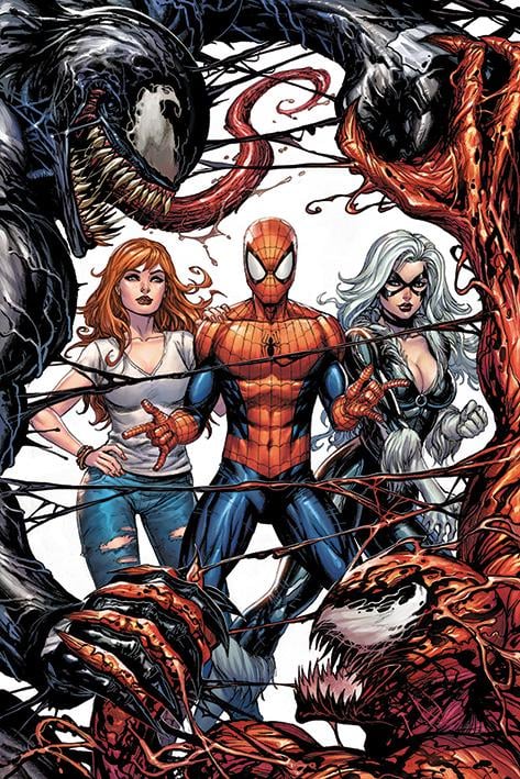 Постер плакат Venom Venom and Carnage fight 61x91,5 см