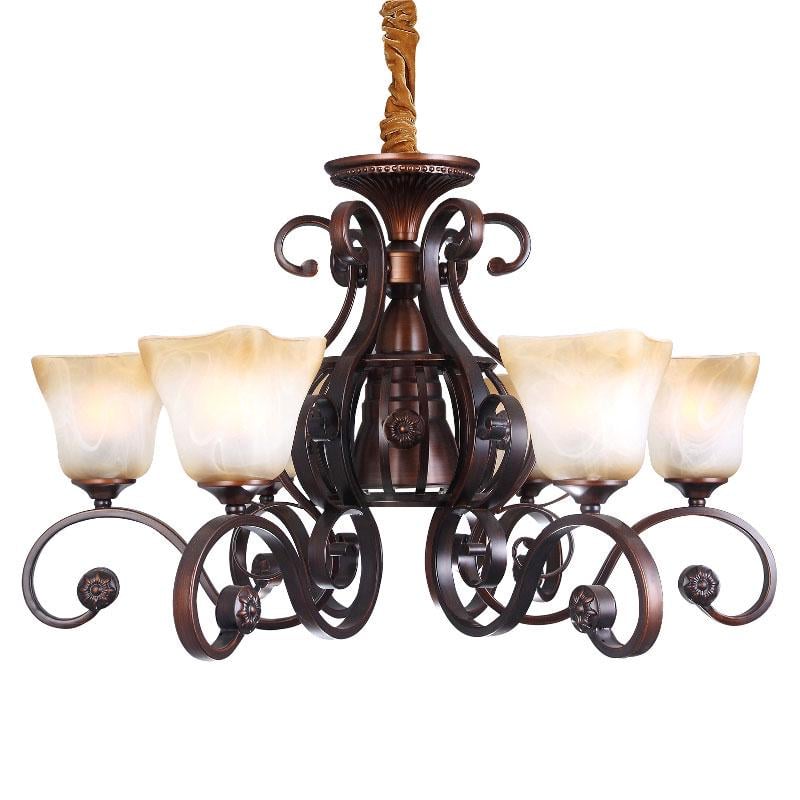 Люстра підвісна Light House ES-15647/6+1 Коричневий (9422)