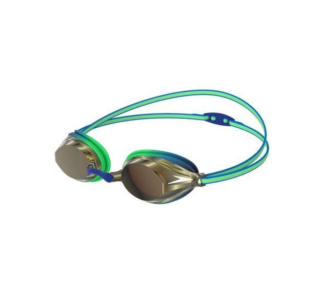 Очки для плавания детские Speedo VENGEANCE MIR GOG JU Green/Gold OSFM Зеленый/Золотой (38100393)