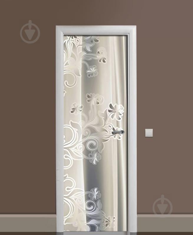 Наклейка на дверь Zatarga «Скромная гравюра» 650х2000 мм виниловая 3Д наклейка декор самоклеящаяся Наклейка на дверь Zatarga «Скромная гравюра» 650х2000 мм виниловая 3Д наклейка декор самоклеящаяся