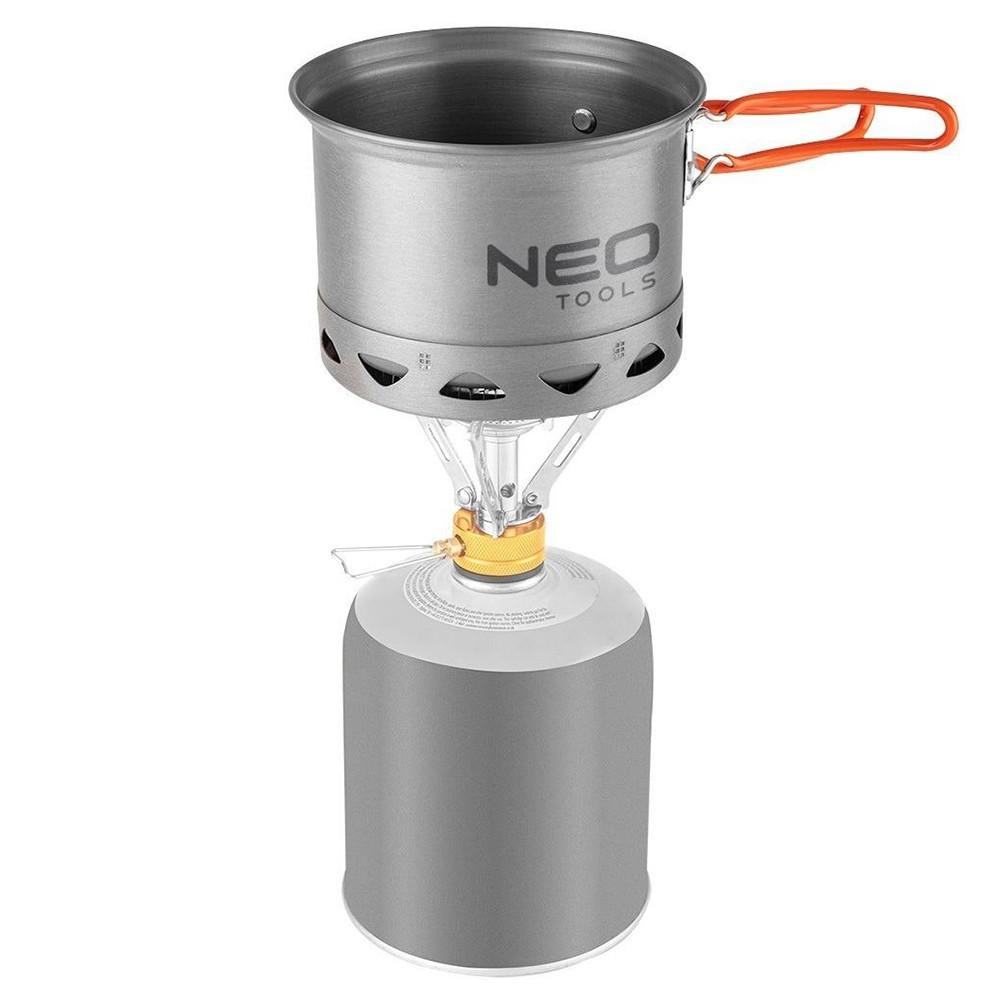 Туристический набор кастрюль Neo Tools 2в1 Серебристый/Оранжевый (63-144) - фото 5 Туристический набор кастрюль Neo Tools 2в1 Серебристый/Оранжевый (63-144) - фото 5