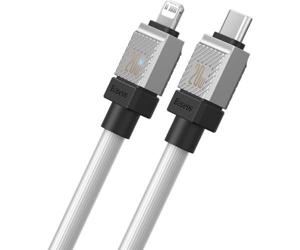 Кабель Data BASEUS CoolPlay Series Fast Charging Cable Type-C-Lightning 20W 2 м White (06CAKW000102) - фото 4 Кабель Data BASEUS CoolPlay Series Fast Charging Cable Type-C-Lightning 20W 2 м White (06CAKW000102) - фото 4