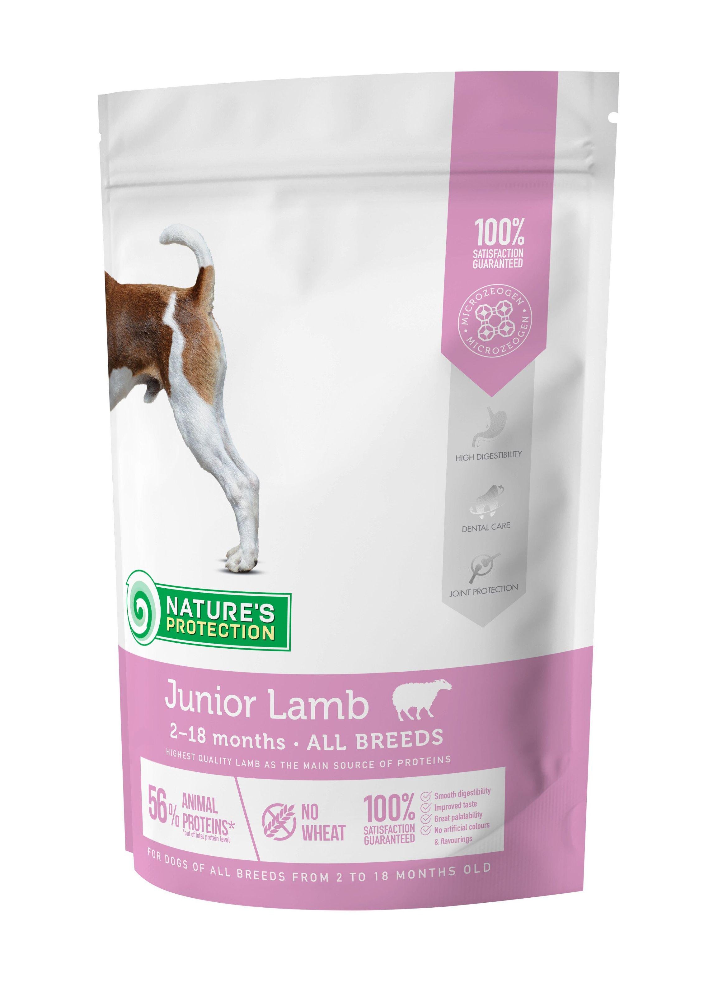 Корм для щенков Nature's Protection Junior Lamb с ягненком 500 г (38601)