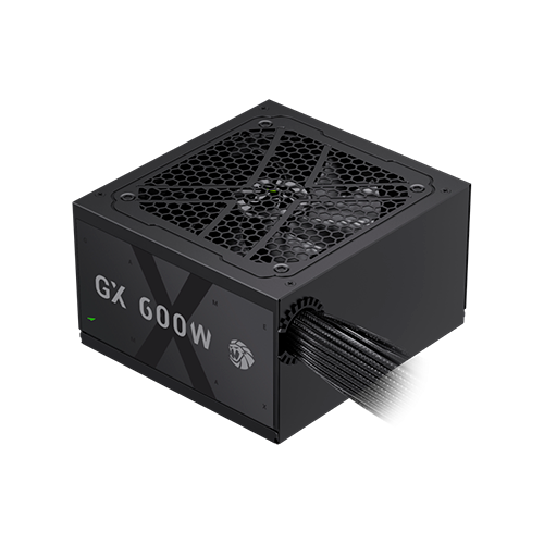 Блок питания для ПК GameMax GX 600G 600W ATX 2.53 с вентилятором 120 мм 80+ Gold Black Блок питания для ПК GameMax GX 600G 600W ATX 2.53 с вентилятором 120 мм 80+ Gold Black