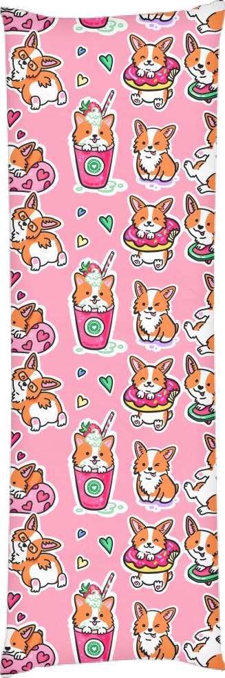 Подушка дакимакура Corgi 1 60x180 см (14094394)