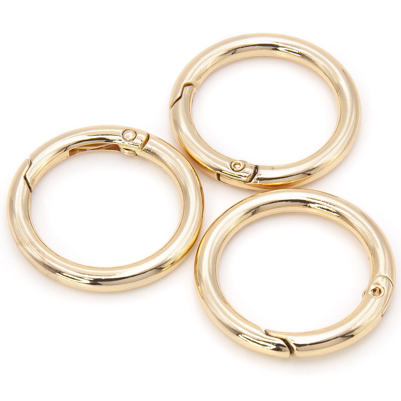 Карабин Кольцо 33х4 мм 1 шт. Ø 25 мм 1 шт. Золотой (КК3304к49)