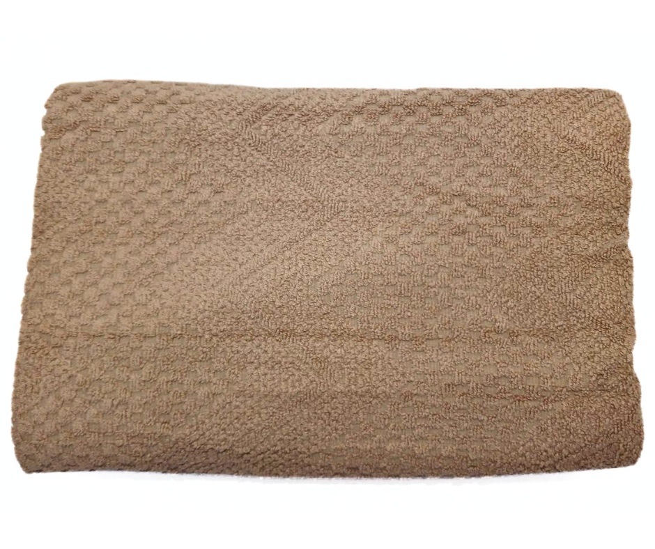 Рушник махровий Cotton Area Zikzak Bukle 70х140 см Мокко (12697)