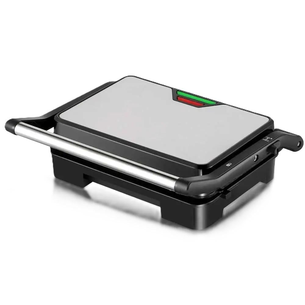 Гриль електричний Domotec MS-240 з антипригарним покриттям 1000W Black (3_07048)