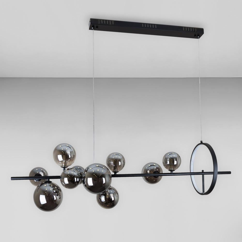 Люстра подвесная молекула Light House LS-17132-10 BK+BK Черный