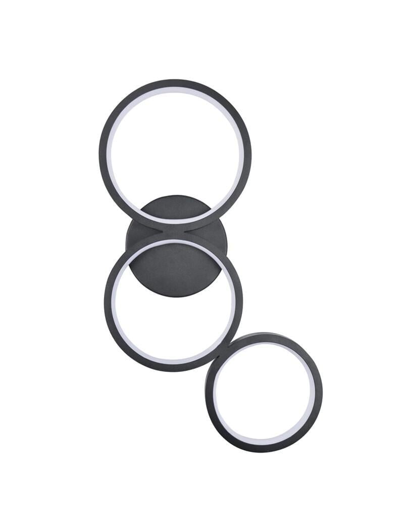 Бра настенное Polux 331038 Flamenco LED 23W 4000K 3600 Lm IP20 Черный (26818910)