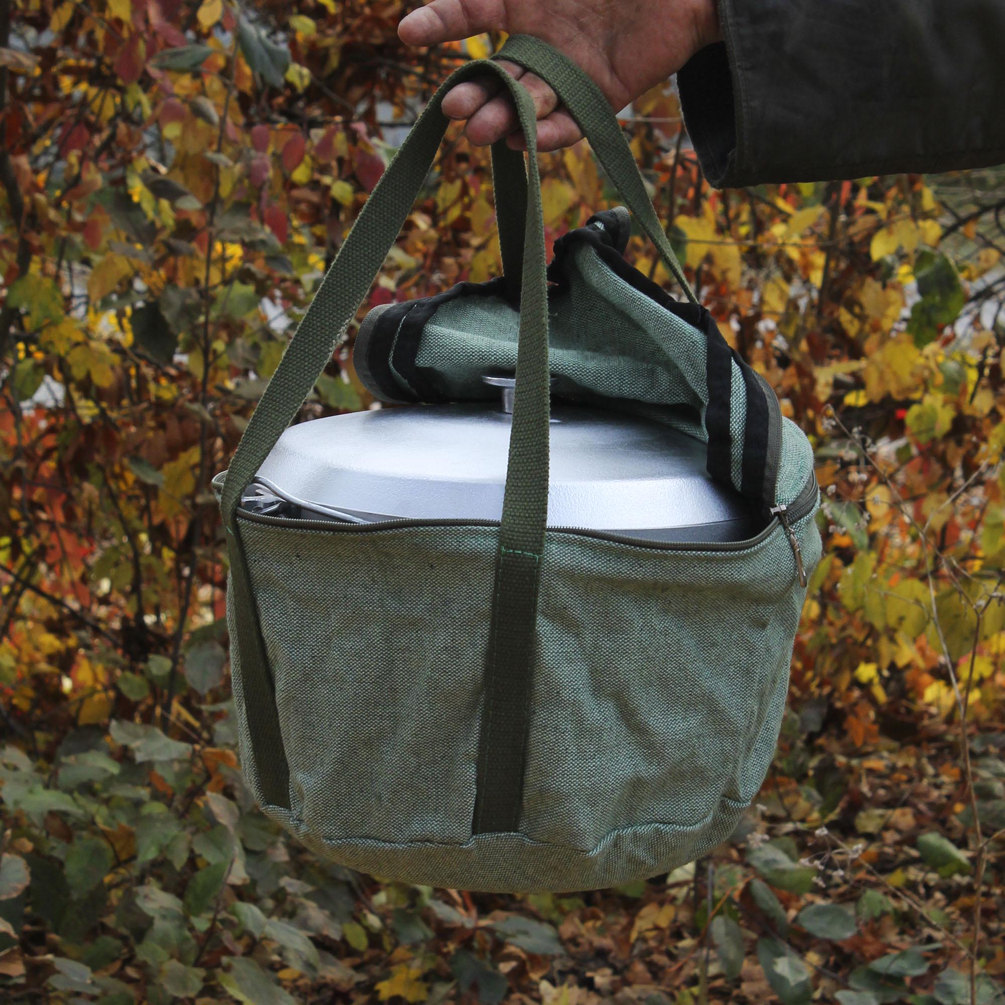 Чехол на казан туристический 12 л Зеленый