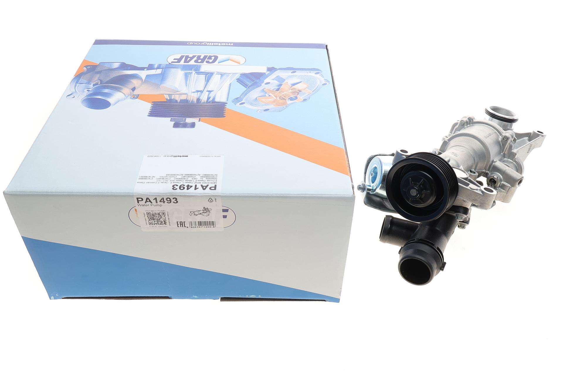 Помпа воды Graf Mercedes C-class W204/E-class W212/W213 1.6/2.0 M274 13- 6 кан switchable PA1493