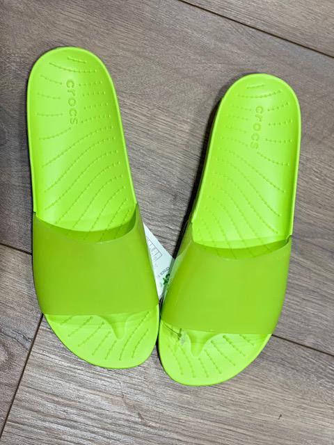 Слайды Crocs Splash Glossy р. W9/EUR 39-40 Limeade (13454112) - фото 7