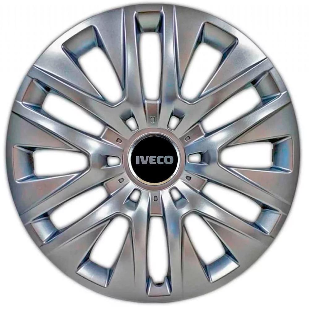 Колпаки SJS 429 с логотипом Iveco R16 4 шт. Серебристый (2789080270)