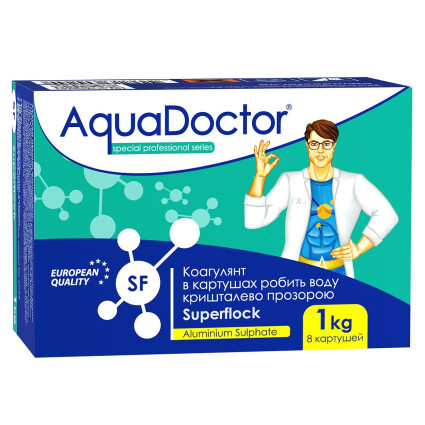 Коагулююча засіб AquaDoctor Superflock в картушах