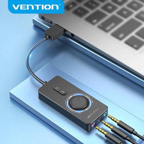 Звукова карта USB Vention CDRBB Audio USB 3х3,5 мм/jack 0,15 м Volume Control (573268) - фото 3