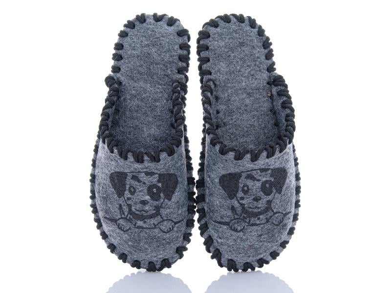 Капці фетрові жіночі VENDS 208 р. 40-41 Сірий