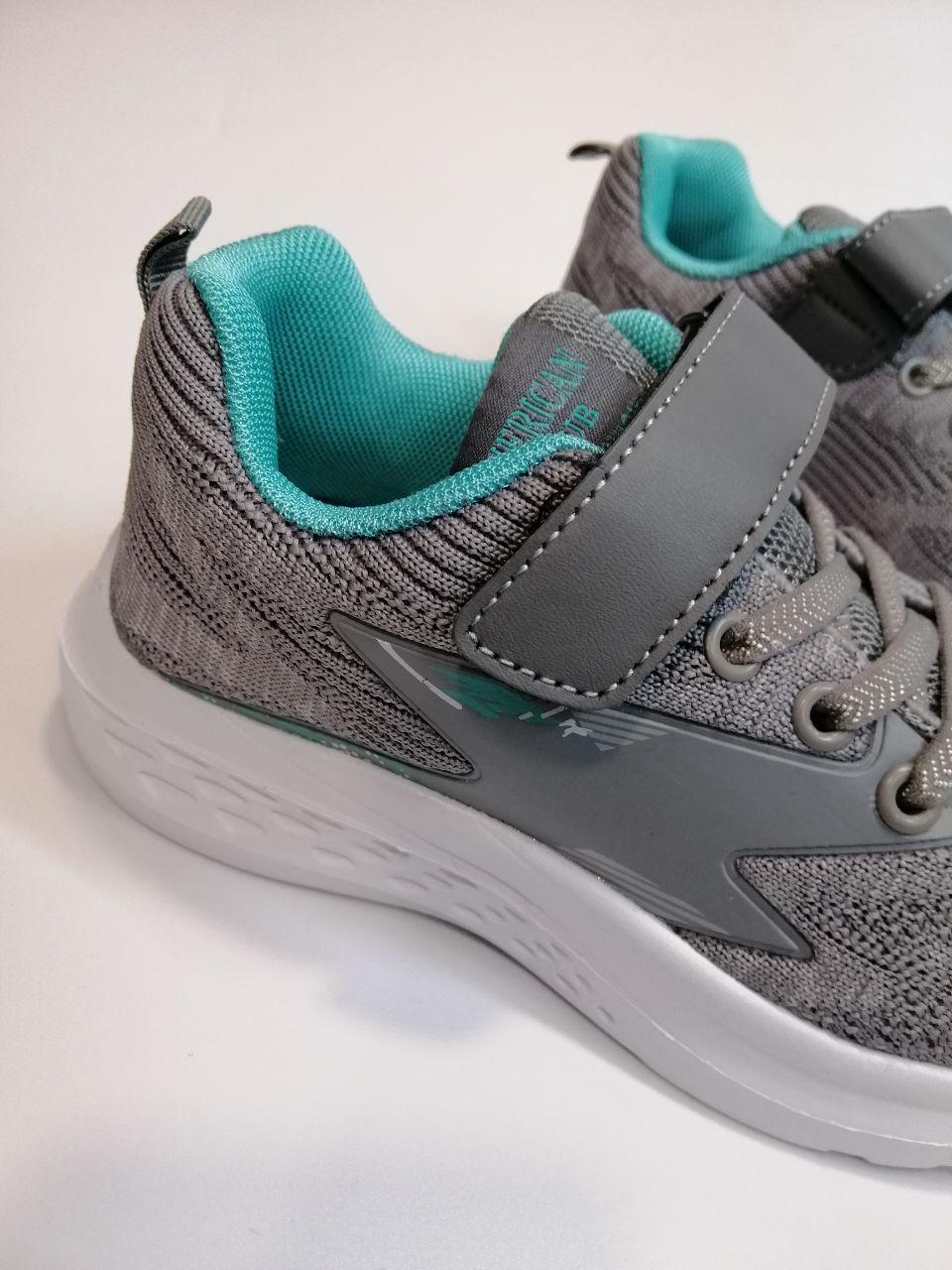 Кросівки для дівчинки American Club р. 36 23 см Сірий (69/233) - фото 2 Кросівки для дівчинки American Club р. 36 23 см Сірий (69/233) - фото 2